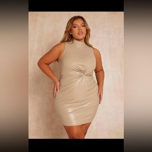 NWOT Faux Leather Dress